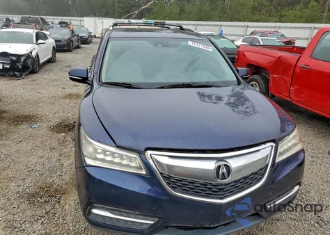 2014 Acura Mdx Technology z USA, uszkodzony, nr VIN 5FRYD3H40EB004380